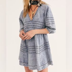 Women’s Free People Denim Dress with Tie Back in Large